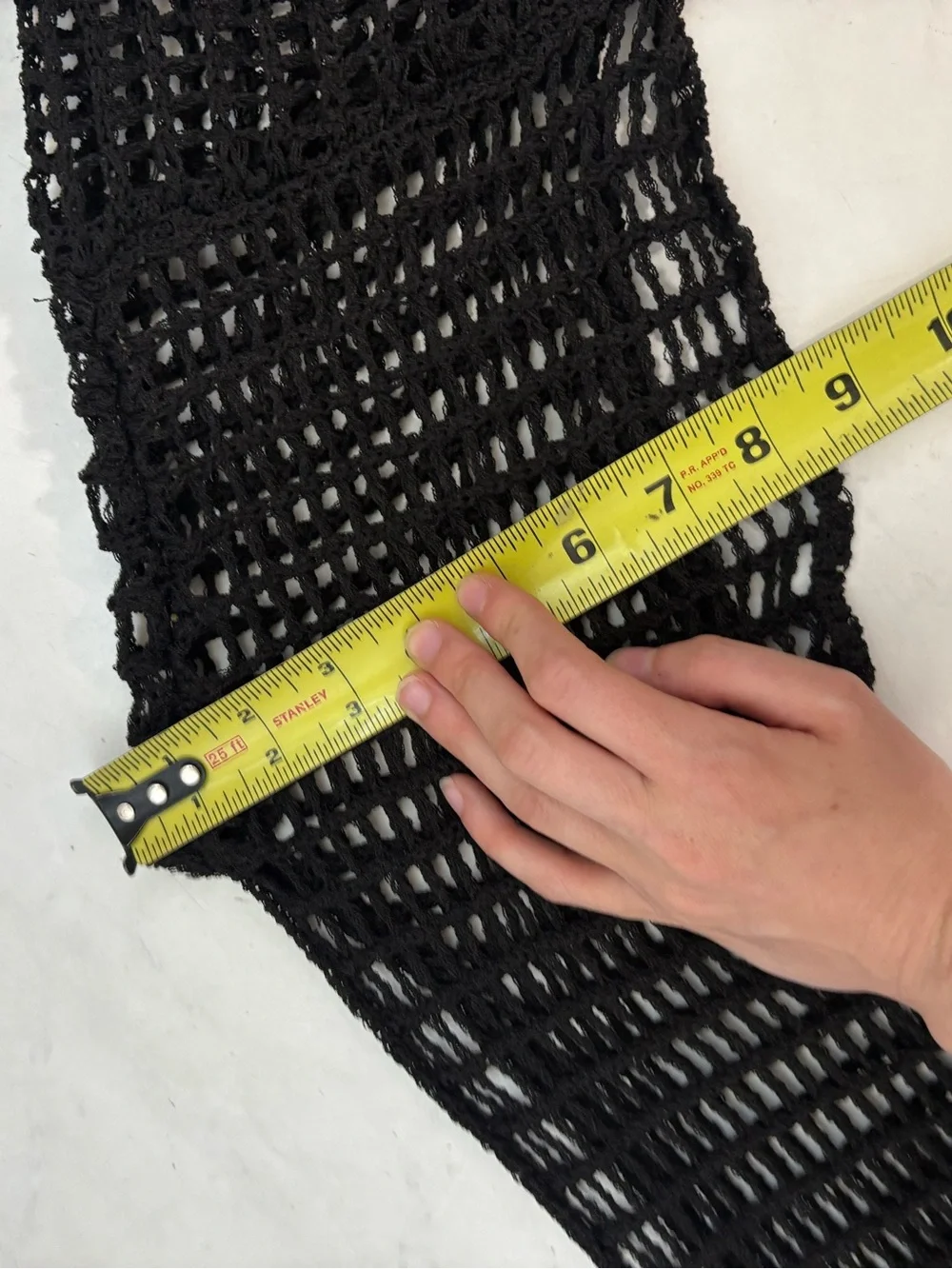Black Crochet Open Knit Bell‎ Sleeve Beach Cover Up Crop Top Whimsigoth Fairy